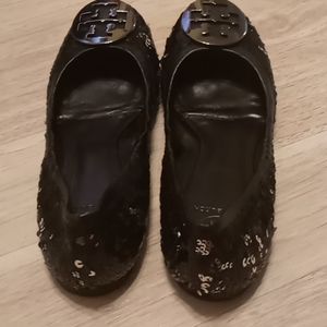 Tory Burch shequin flats